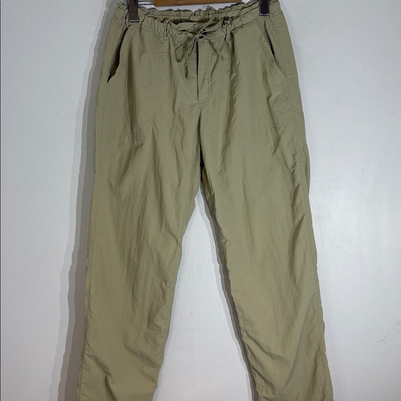Patagonia Lightweight Drawstring Pants Khaki Elastic Waist Women’s size 10 - Picture 2 of 11